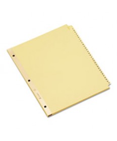 Preprinted Laminated Tab Dividers W/gold Reinforced Binding Edge, 31-Tab, Letter