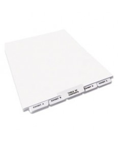 PREPRINTED LEGAL EXHIBIT BOTTOM TAB INDEX DIVIDERS, AVERY STYLE, 27-TAB, EXHIBIT A TO EXHIBIT Z, 11 X 8.5, WHITE, 1 SET