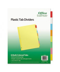 Plastic Insertable Dividers, 8-Tab, Letter