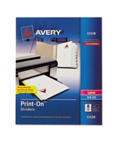 Customizable Print-On Dividers, 8-Tab, Letter