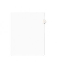 PREPRINTED LEGAL EXHIBIT SIDE TAB INDEX DIVIDERS, AVERY STYLE, 10-TAB, 5, 11 X 8.5, WHITE, 25/PACK