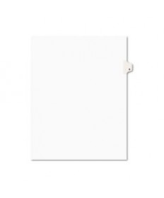 PREPRINTED LEGAL EXHIBIT SIDE TAB INDEX DIVIDERS, AVERY STYLE, 10-TAB, 6, 11 X 8.5, WHITE, 25/PACK