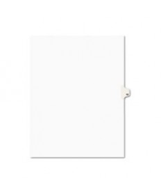 PREPRINTED LEGAL EXHIBIT SIDE TAB INDEX DIVIDERS, AVERY STYLE, 10-TAB, 12, 11 X 8.5, WHITE, 25/PACK