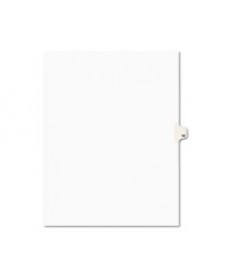 PREPRINTED LEGAL EXHIBIT SIDE TAB INDEX DIVIDERS, AVERY STYLE, 10-TAB, 12, 11 X 8.5, WHITE, 25/PACK