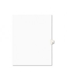 PREPRINTED LEGAL EXHIBIT SIDE TAB INDEX DIVIDERS, AVERY STYLE, 10-TAB, 14, 11 X 8.5, WHITE, 25/PACK