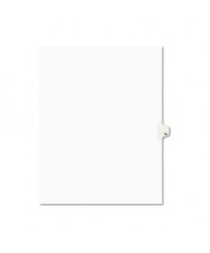 PREPRINTED LEGAL EXHIBIT SIDE TAB INDEX DIVIDERS, AVERY STYLE, 10-TAB, 14, 11 X 8.5, WHITE, 25/PACK
