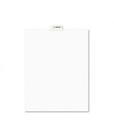 Avery-Style Preprinted Legal Bottom Tab Divider, Exhibit C, Letter, White, 25/pk