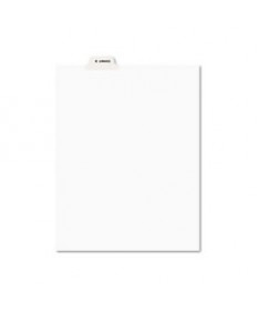 Avery-Style Preprinted Legal Bottom Tab Divider, Exhibit D, Letter, White, 25/pk