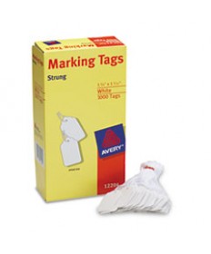 Medium-Weight White Marking Tags, 1 3/4 X 1 3/32, 1,000/box