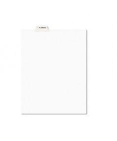 Avery-Style Preprinted Legal Bottom Tab Dividers, Exhibit S, Letter, 25/pack