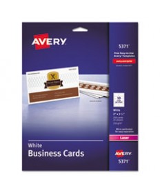 PRINTABLE MICROPERFORATED BUSINESS CARDS WITH SURE FEED TECHNOLOGY, LASER, 2 X 3.5, WHITE, UNCOATED, 250/PACK