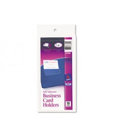 SELF-ADHESIVE TOP-LOAD BUSINESS CARD HOLDERS, 3.5 X 2, CLEAR, 10/PACK