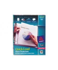 QUICK TOP AND SIDE LOADING SHEET PROTECTORS, LETTER, DIAMOND CLEAR, 50/BOX