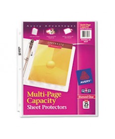 Multi-Page Top-Load Sheet Protectors, Heavy Gauge, Letter, Clear, 25/pack