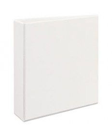 HEAVY-DUTY VIEW BINDER WITH DURAHINGE AND ONE TOUCH EZD RINGS, 3 RINGS, 2" CAPACITY, 11 X 8.5, WHITE