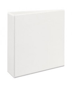 HEAVY-DUTY VIEW BINDER WITH DURAHINGE AND LOCKING ONE TOUCH EZD RINGS, 3 RINGS, 3" CAPACITY, 11 X 8.5, WHITE