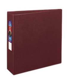 HEAVY-DUTY NON-VIEW BINDER WITH DURAHINGE AND LOCKING ONE TOUCH EZD RINGS, 3 RINGS, 3" CAPACITY, 11 X 8.5, MAROON