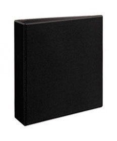HEAVY-DUTY VIEW BINDER WITH DURAHINGE AND ONE TOUCH EZD RINGS, 3 RINGS, 2" CAPACITY, 11 X 8.5, BLACK