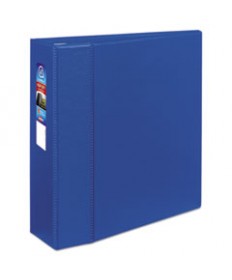 HEAVY-DUTY NON-VIEW BINDER WITH DURAHINGE AND LOCKING ONE TOUCH EZD RINGS, 3 RINGS, 3" CAPACITY, 11 X 8.5, BLUE