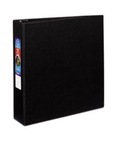 HEAVY-DUTY NON-VIEW BINDER WITH DURAHINGE AND ONE TOUCH EZD RINGS, 3 RINGS, 1" CAPACITY, 11 X 8.5, BLUE