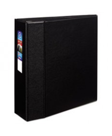 HEAVY-DUTY NON-VIEW BINDER WITH DURAHINGE AND LOCKING ONE TOUCH EZD RINGS, 3 RINGS, 3" CAPACITY, 11 X 8.5, BLACK
