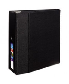 HEAVY-DUTY NON-VIEW BINDER WITH DURAHINGE AND ONE TOUCH EZD RINGS, 3 RINGS, 1.5" CAPACITY, 11 X 8.5, BLACK