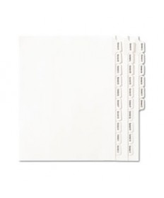 PREPRINTED LEGAL EXHIBIT SIDE TAB INDEX DIVIDERS, ALLSTATE STYLE, 26-TAB, EXHIBIT A TO EXHIBIT Z, 11 X 8.5, WHITE, 1 SET
