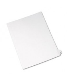 PREPRINTED LEGAL EXHIBIT SIDE TAB INDEX DIVIDERS, ALLSTATE STYLE, 26-TAB, Z, 11 X 8.5, WHITE, 25/PACK