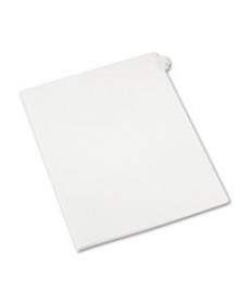 PREPRINTED LEGAL EXHIBIT SIDE TAB INDEX DIVIDERS, ALLSTATE STYLE, 10-TAB, 2, 11 X 8.5, WHITE, 25/PACK