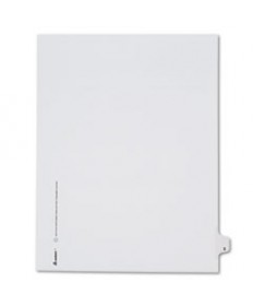 PREPRINTED LEGAL EXHIBIT SIDE TAB INDEX DIVIDERS, ALLSTATE STYLE, 10-TAB, 3, 11 X 8.5, WHITE, 25/PACK