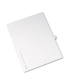 PREPRINTED LEGAL EXHIBIT SIDE TAB INDEX DIVIDERS, ALLSTATE STYLE, 10-TAB, 11, 11 X 8.5, WHITE, 25/PACK