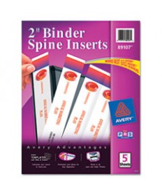Binder Spine Inserts, 1" Spine Width, 8 Inserts/sheet, 5 Sheets/pack