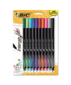 INTENSITY STICK POROUS POINT MARKER PEN, 0.4MM, ASSORTED INK/BARREL, 10/PACK