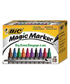 INTENSITY TANK-STYLE ADVANCED DRY ERASE MARKER, BROAD BULLET TIP, ASSORTED, 24/PACK