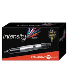 INTENSITY CHISEL TIP PERMANENT MARKER, BROAD, TUXEDO BLACK, DOZEN