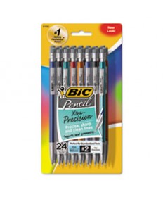 XTRA-PRECISION MECHANICAL PENCIL VALUE PACK, 0.5 MM, HB (#2.5), BLACK LEAD, ASSORTED BARREL COLORS, 24/PACK