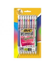 XTRA-SPARKLE MECHANICAL PENCIL VALUE PACK, 0.7 MM, HB (#2.5), BLACK LEAD, ASSORTED BARREL COLORS, 24/PACK