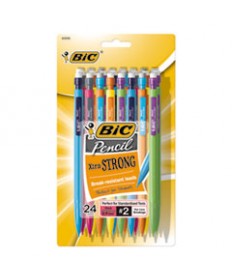 XTRA-STRONG MECHANICAL PENCIL VALUE PACK, 0.9 MM, HB (#2.5), BLACK LEAD, ASSORTED BARREL COLORS, 24/PACK
