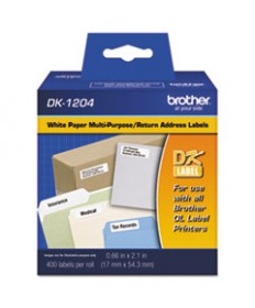 DIE-CUT FILE FOLDER LABELS, 0.66" X 3.4", WHITE, 300/ROLL