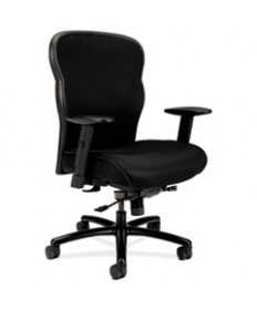 WAVE MESH BIG AND TALL CHAIR, SUPPORTS UP TO 450 LBS., BLACK SEAT/BLACK BACK, BLACK BASE