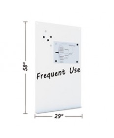 Magnetic Dry Erase Tile Board, 38 1/2 X 58, White Surface