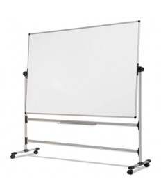 Earth Silver Easy Clean Revolver Dry Erase Board,48x70, White, Steel Frame