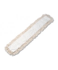 Industrial Dust Mop Head, Hygrade Cotton, 48w X 5d, White