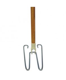 Wedge Dust Mop Head Frame/natural Wood Handle, 15/16" Dia. X 48" Long