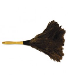 Professional Ostrich Feather Duster, Gray, 14", Wood Handle