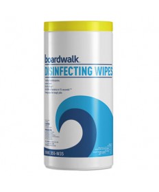 Disinfecting Wipes, 8 X 7, Lemon Scent, 35/canister, 12 Canisters/carton
