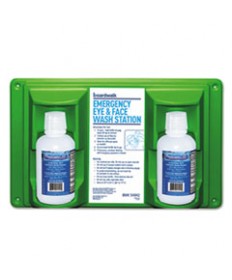 Emergency Eyewash Station, 16 Oz Bottle, 2 Bottles/station