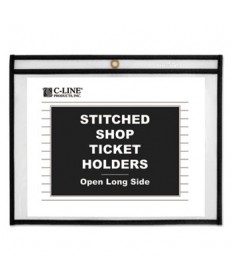 SHOP TICKET HOLDERS, STITCHED, BOTH SIDES CLEAR, 75 SHEETS, 12 X 9, 25/BOX