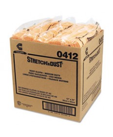 Stretch 'n Dust Cloths, 11 5/8 X 24, Yellow, 40 Cloths/pack, 10 Packs/carton