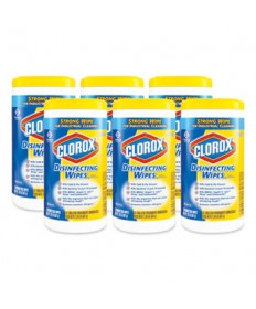 Disinfecting Wipes, 7 X 8, Lemon Fresh, 75/canister, 6/carton